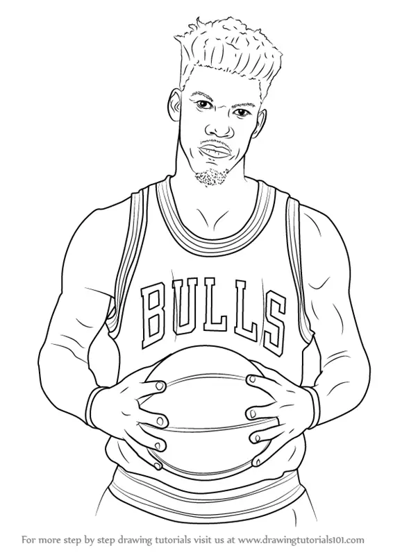 Learn How to Draw Jimmy Butler (Basketball Players) Step by Step