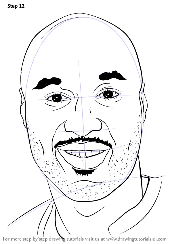 Step by Step How to Draw Lamar Odom : DrawingTutorials101.com