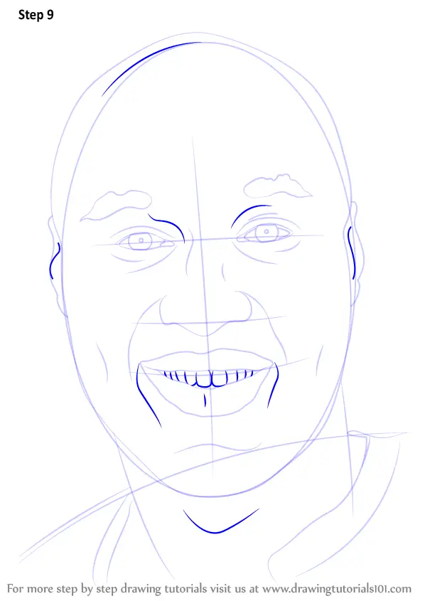 Step by Step How to Draw Lamar Odom : DrawingTutorials101.com