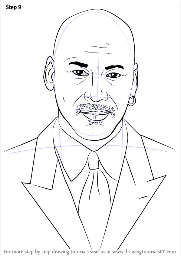 Learn How to Draw Michael Jordan Basketball Players Step by Step 