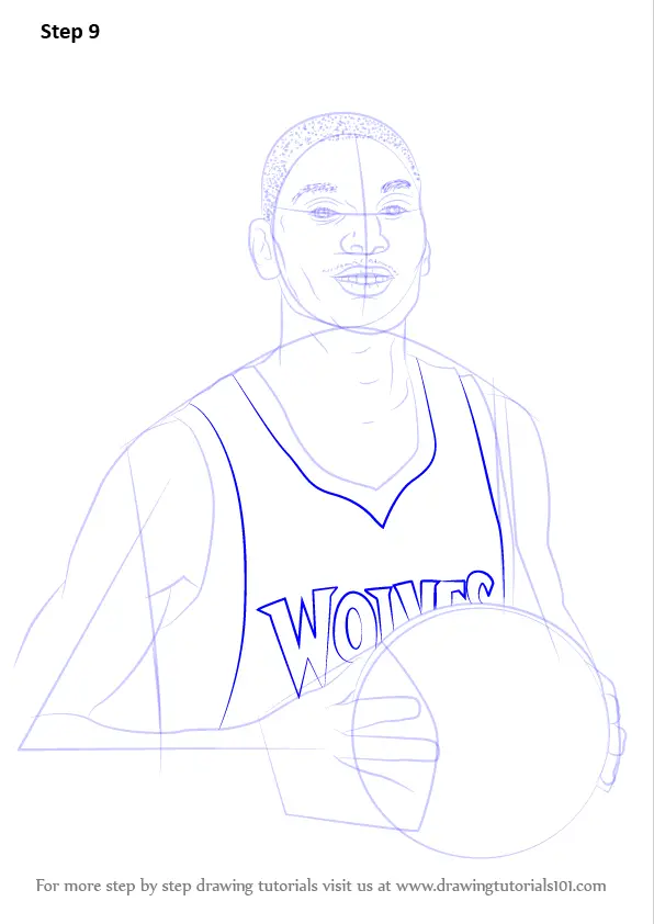 Step by Step How to Draw Zach LaVine : DrawingTutorials101.com