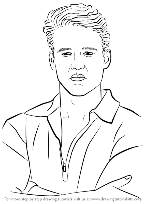 Learn How to Draw Austin St. John (Celebrities) Step by Step : Drawing ...