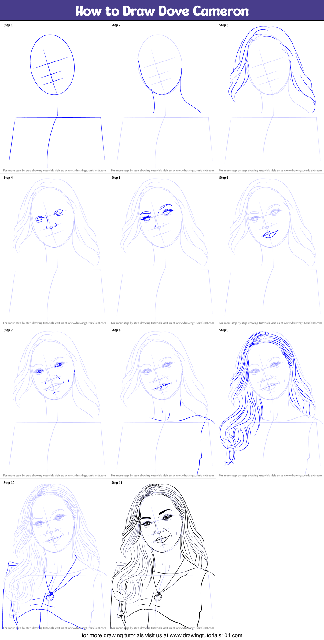 Dove Cameron Drawing Easy