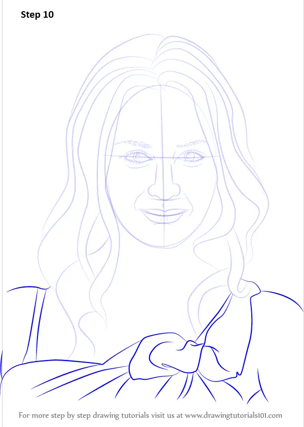 Step by Step How to Draw Emily Blunt