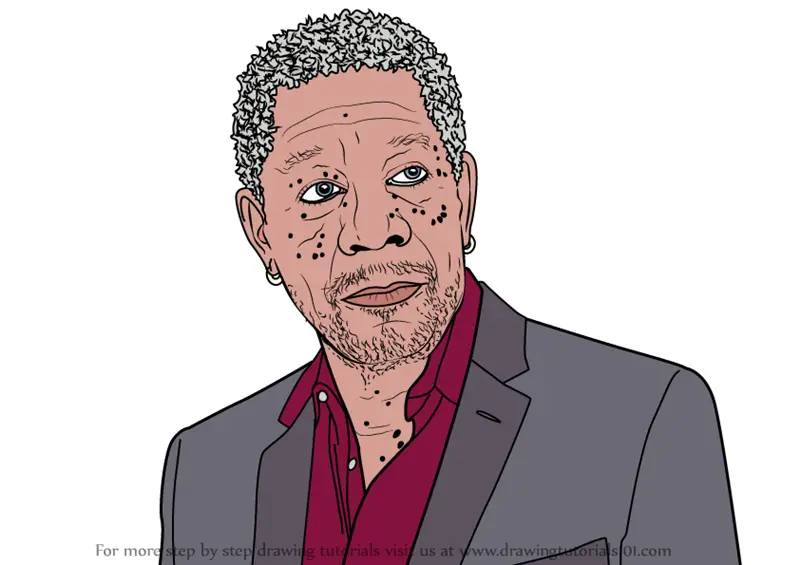 Learn How to Draw Freeman (Celebrities) Step by Step Drawing