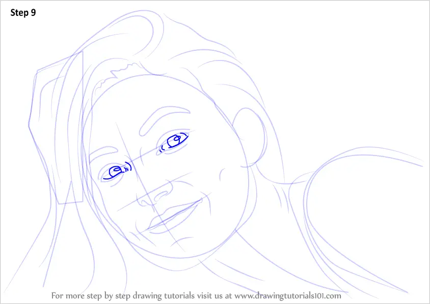 Step by Step How to Draw Olivia Wilde : DrawingTutorials101.com