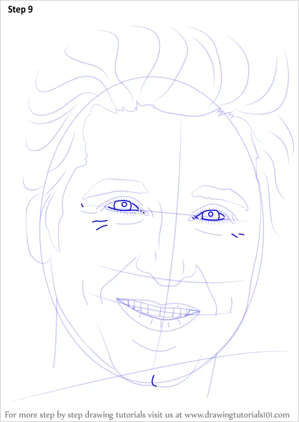 Learn How To Draw Patrick Dempsey (celebrities) Step By Step : Drawing 