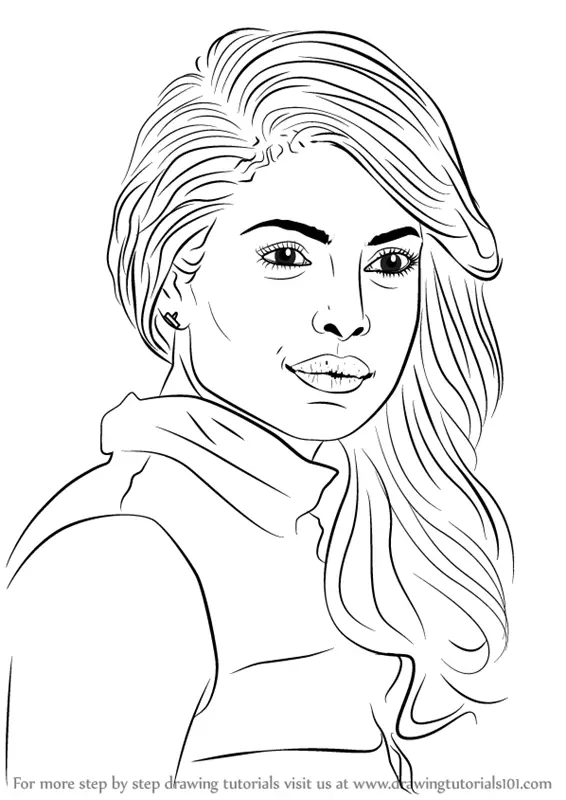 Learn How to Draw Priyanka Chopra (Celebrities) Step by Step : Drawing ...