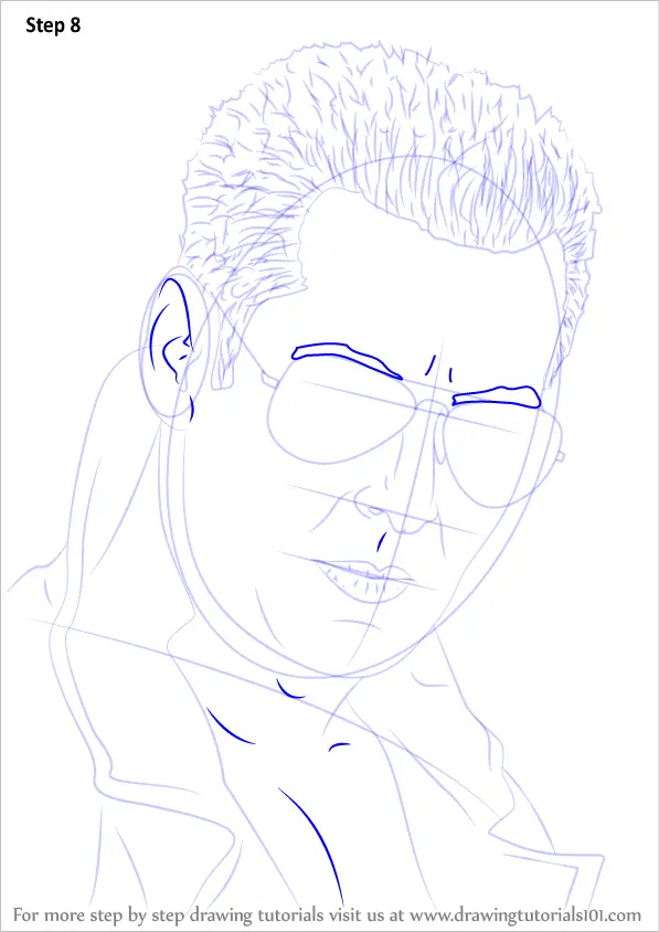Step by Step How to Draw Salman Khan : 