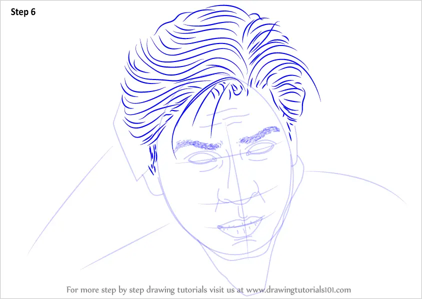 Portrait of Shahrukh Khan by Supramit on Stars Portraits