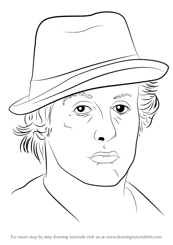 Learn How to Draw Sylvester Stallone (Celebrities) Step by Step ...