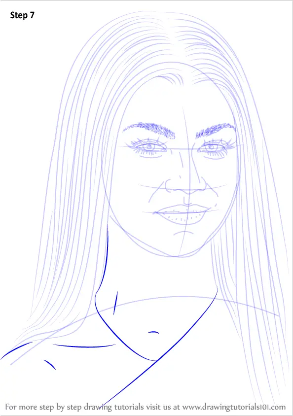 Learn How to Draw Zendaya (Celebrities) Step by Step : Drawing Tutorials