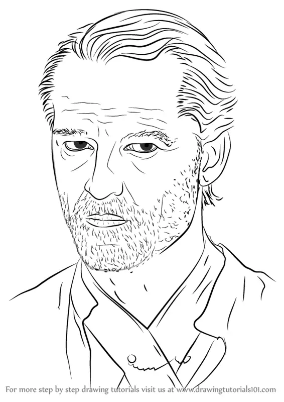 Learn How to Draw Jorah Mormont (Characters) Step by Step : Drawing ...