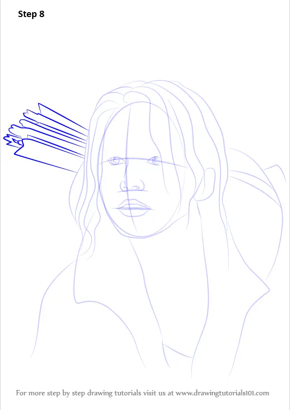 Learn How to Draw Katniss Everdeen (Characters) Step by Step : Drawing