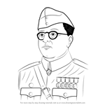 How to Draw Subhash Chandra Bose