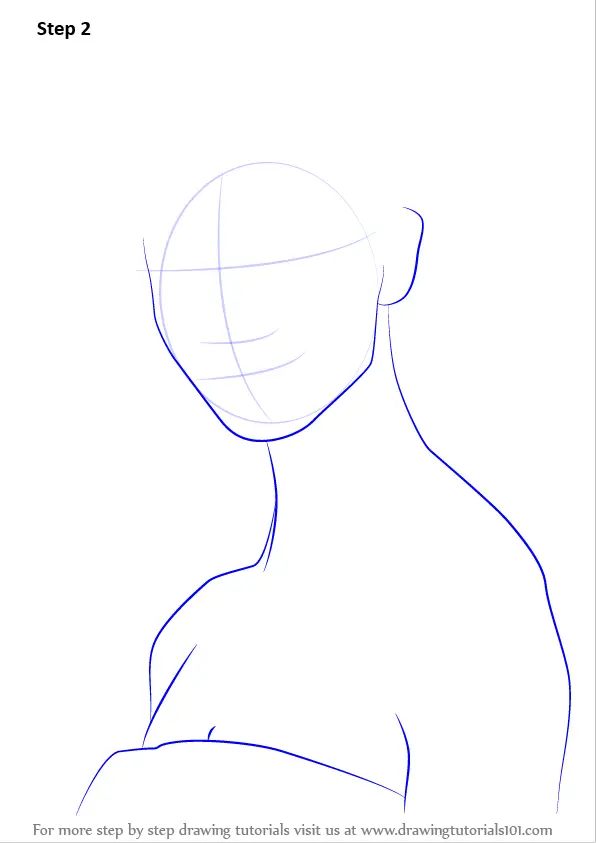 Step by Step How to Draw Karlie Kloss : DrawingTutorials101.com