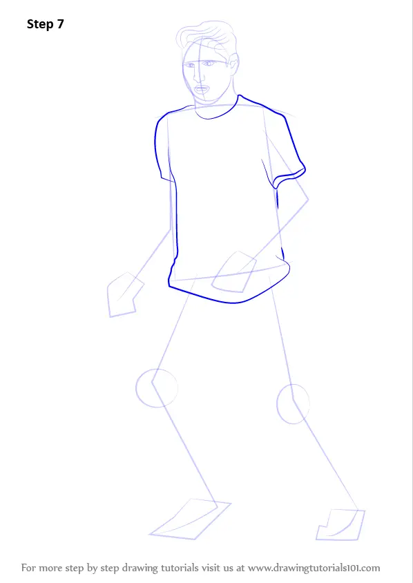 Step by Step How to Draw Bastian Schweinsteiger : DrawingTutorials101.com