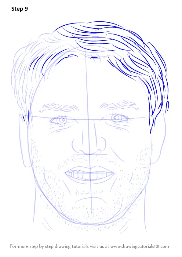 Step by Step How to Draw Carson Palmer : DrawingTutorials101.com