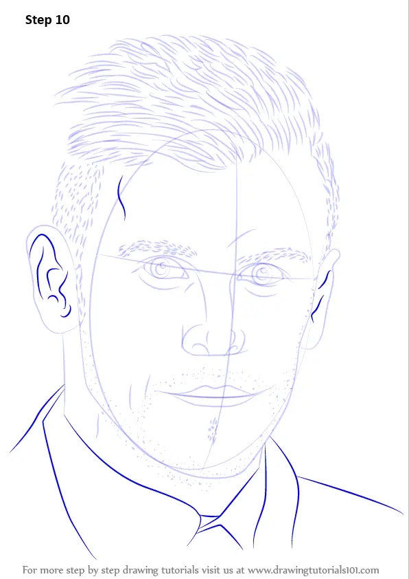 Learn How to Draw Gareth Bale (Footballers) Step by Step : Drawing ...
