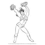 How to Draw a Cheerleader