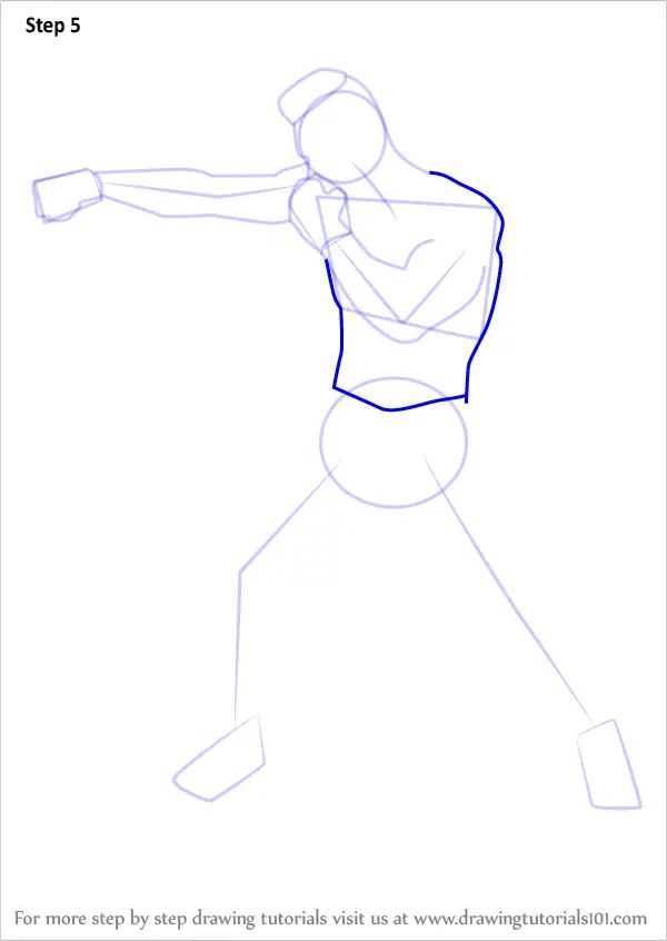 Learn How to Draw a Boxer (Other Occupations) Step by Step : Drawing ...