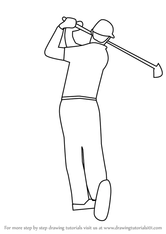 Learn How to Draw a Golf Player (Other Occupations) Step by Step ...