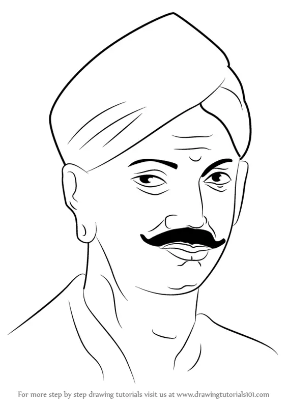 How to Draw Mangal Pandey (Other People) Step by Step