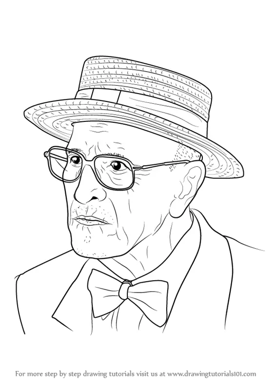 Learn How to Draw an Old Man (Other People) Step by Step Drawing
