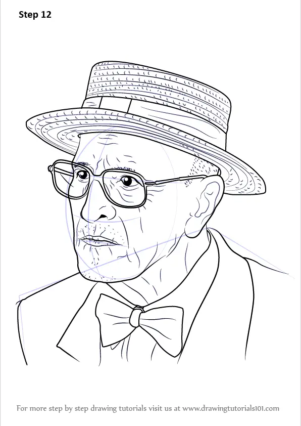 Learn How to Draw an Old Man (Other People) Step by Step Drawing