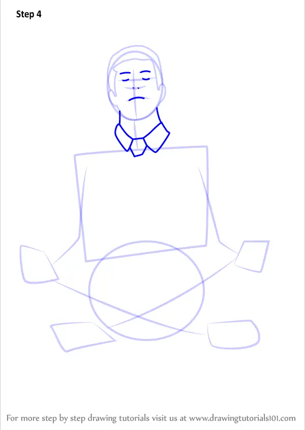 Learn How to Draw Person Meditating (Other People) Step by Step