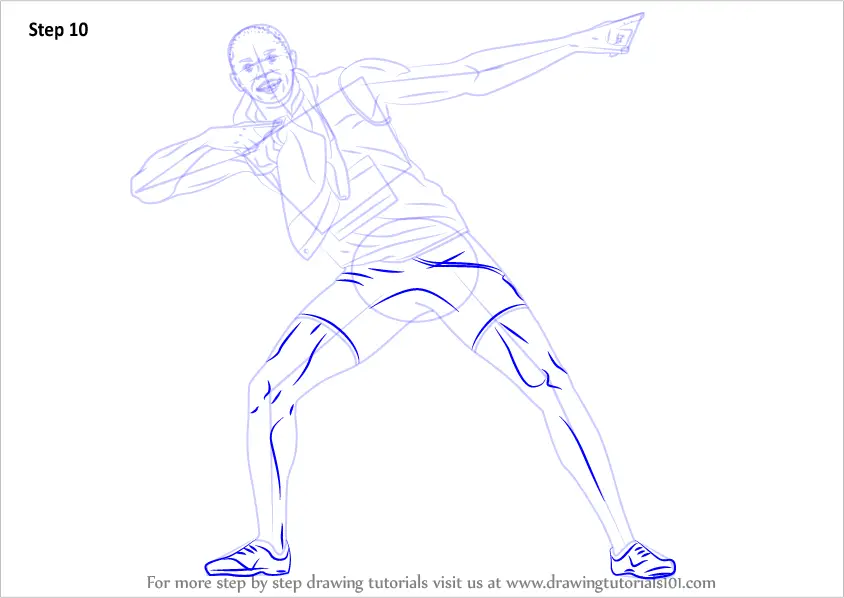 How to Draw Usain Bolt - YouTube