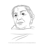 How to Draw Sarojini Naidu