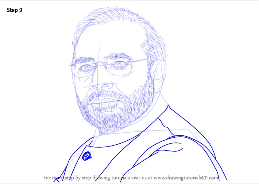Narendra Modi Drawing Tutorial || Easy PM Modi Drawing Tutorial || Modi  News Today || Sankar Art - YouTube
