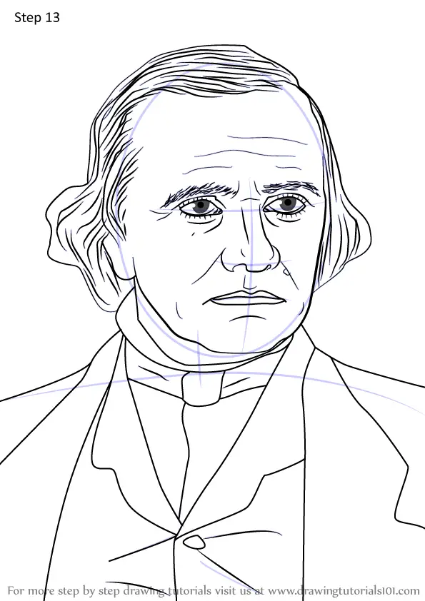 Learn How to Draw Stephen A. Douglas (Politicians) Step by Step