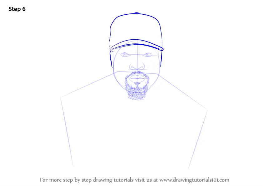 Learn How to Draw Ice Cube (Rappers) Step by Step : Drawing Tutorials