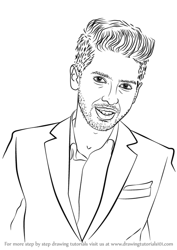 Step by Step How to Draw Armaan Malik : DrawingTutorials101.com