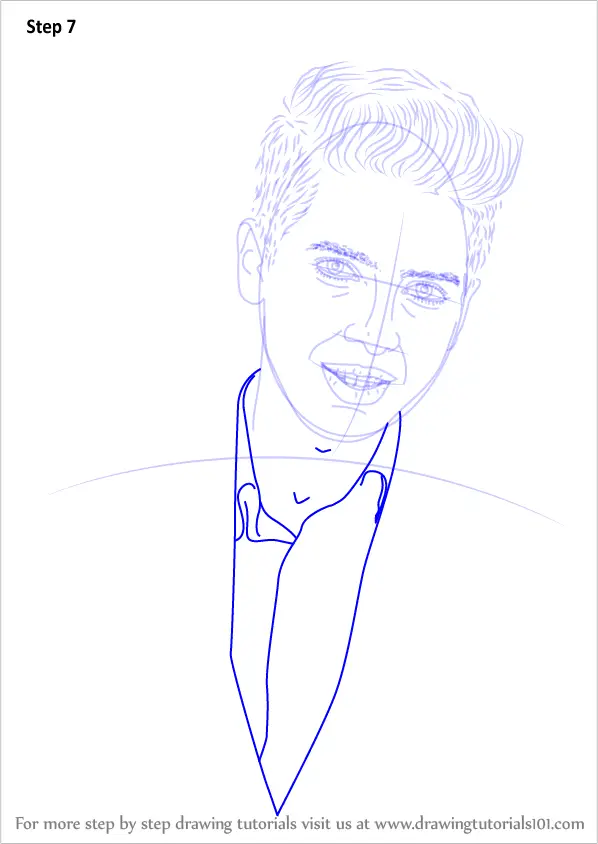 Step by Step How to Draw Armaan Malik : DrawingTutorials101.com