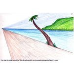 How to Draw One Point Perspective Beach