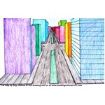 How to Draw One Point Perspective City