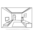 How to Draw One Point Perspective Room