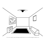 How to Draw a Room using One Point Perspective
