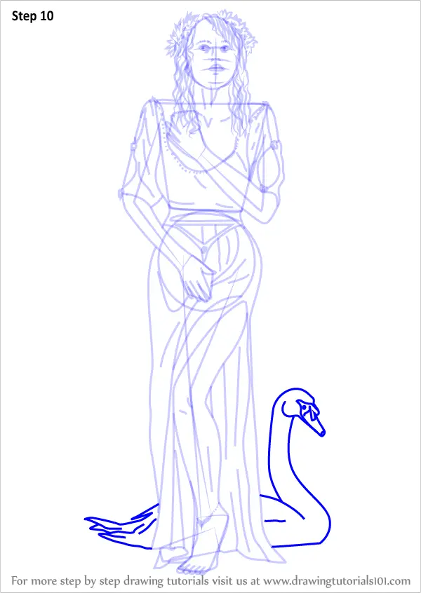 Step by Step How to Draw Aphrodite Goddess