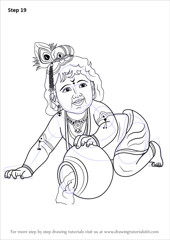 Lord krishna Drawing by Mohit Chaurasiya - Fine Art America