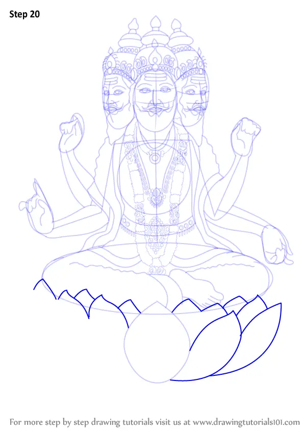 Buy Brahma Print Svayambhu Trimurti God of Creation Hinduism Hindu Online  in India  Etsy
