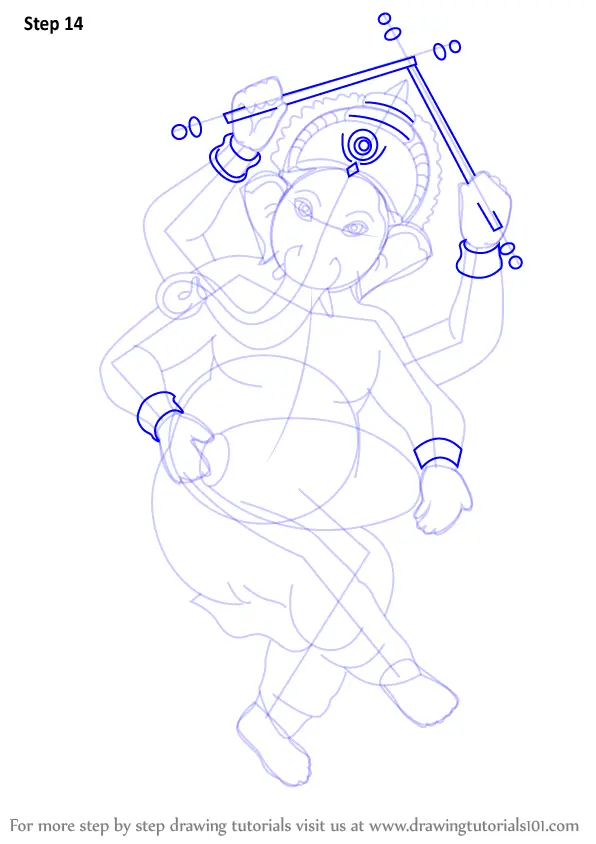 Learn How to Draw Lord Ganesha (Hinduism) Step by Step : Drawing Tutorials