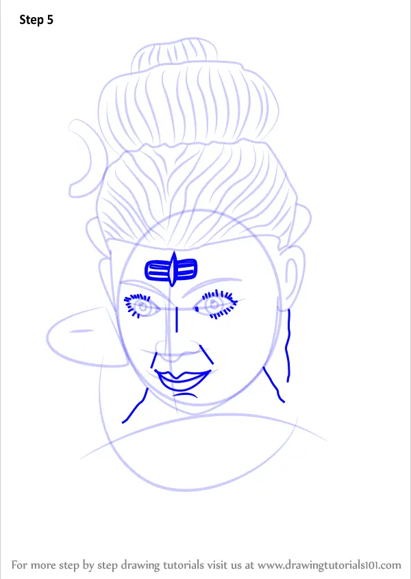Learn How to Draw Lord Shiva Statue (Hinduism) Step by Step : Drawing