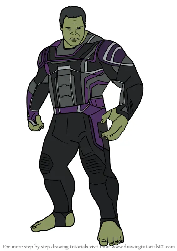 Learn How to Draw Hulk from Avengers Endgame Avengers