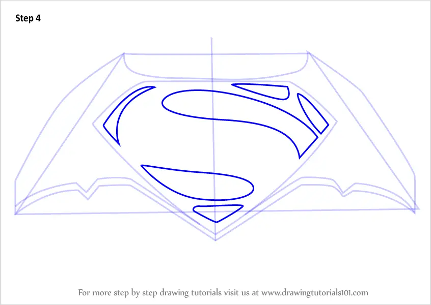  How To Draw The Batman Vs Superman Logo  Check it out now 