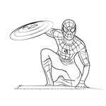 How to Draw Spiderman from Captain America Civil War
