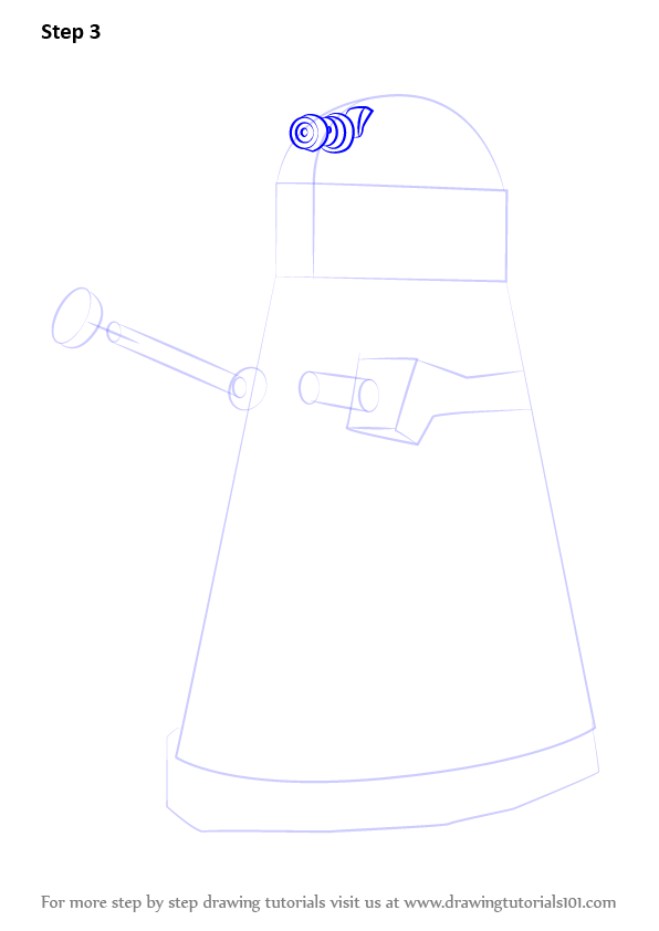 Learn How to Draw Dalek from Doctor Who (Doctor Who) Step by Step